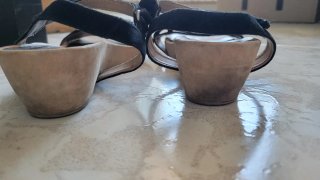 Sandalias Unisa Negras con Detalles Plateados