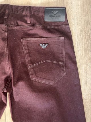 Pantalones Armani Granate Oscuro