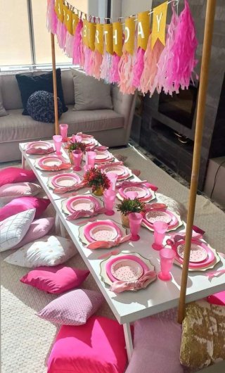 Picnic Mesa y Cojines Decoración Fiesta