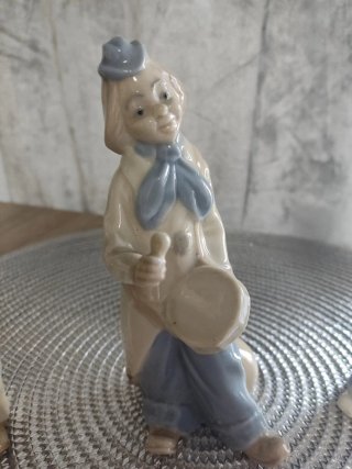 3 Payasos de Porcelana Músicos 15 x 7
