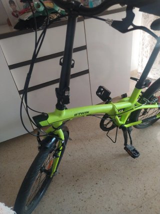 Bicicleta Plegable Verde - Buen Estado