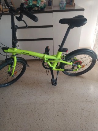 Bicicleta Plegable Verde - Buen Estado