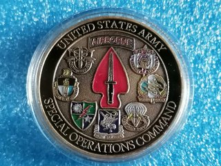 Moneda Comando Operaciones Especiales Ejército USA