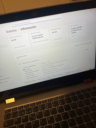 Portátil Táctil 16GB RAM super Ligero