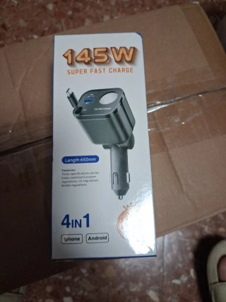 Cargador Coche 145W USB-C/USB-A