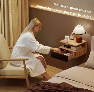 Juego 2 Mesitas de Noche Madera