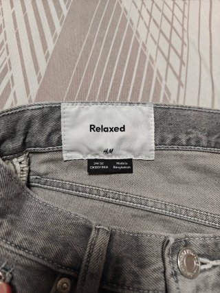 Pantalón vaquero gris Relaxed