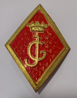 Rombo Guardia Civil Jovenes Metálico Rojo