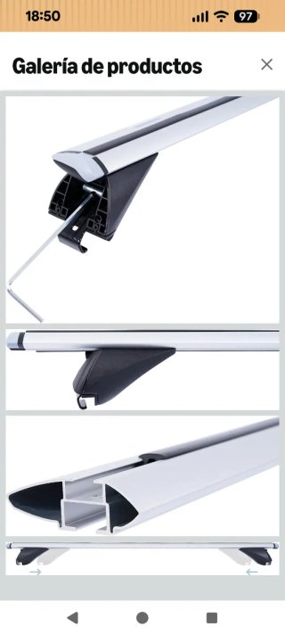Baca portaequipajes coche 143 cm