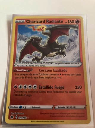 Carta Pokémon Charizard Radiante