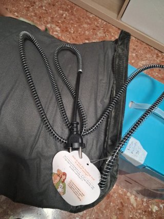 Manta eléctrica para cachorros gris