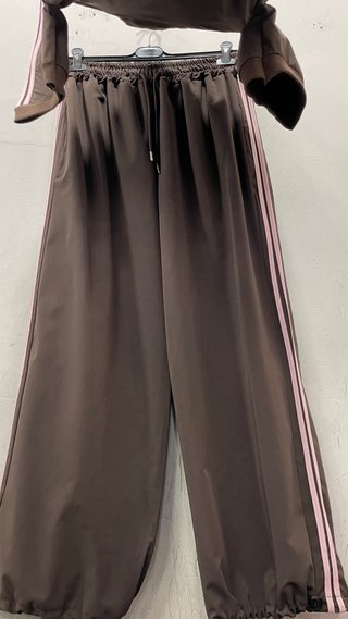 Completo sportivo bambina marrone e rosa