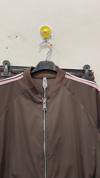 Completo sportivo bambina marrone e rosa