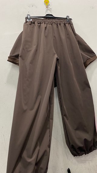 Completo sportivo bambina marrone e rosa
