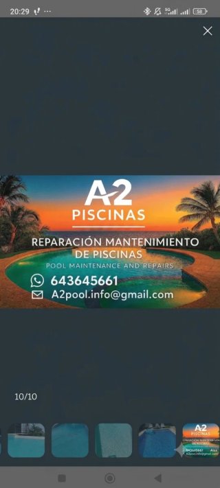 Mantenimiento y reparación piscinas