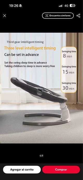 Silla Mecedora Eléctrica para Bebé