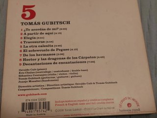 DVD y CD Tomás Gubitsh 5