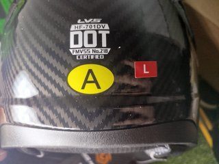 Casco de moto negro