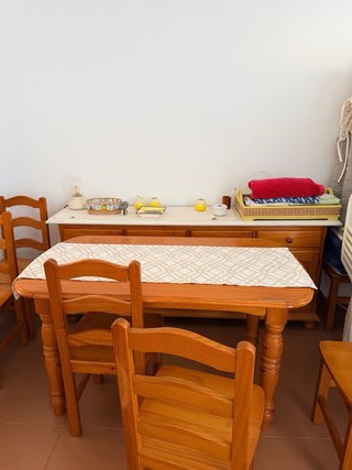Mueble entrada espejo+Mesa+Aparador+sillas