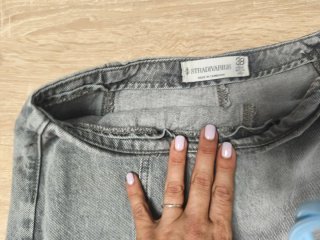 Falda pantalón vaquera gris
