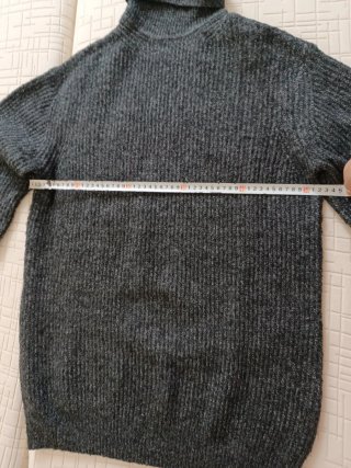 Jersey Sueter largo gris para mujer
