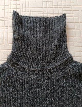 Jersey Sueter largo gris para mujer