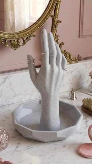 Elegante Joyero Diseño Efecto Mármol