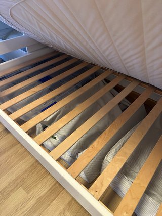 Litera madera blanca con somieres