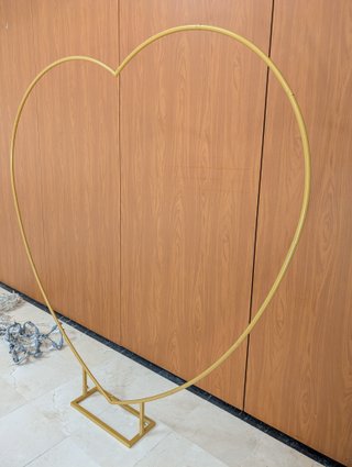Arco Corazón Dorado 2m x 2m