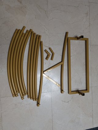 Arco Corazón Dorado 2m x 2m