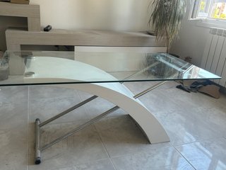 Mesa de centro cristal diseño moderno