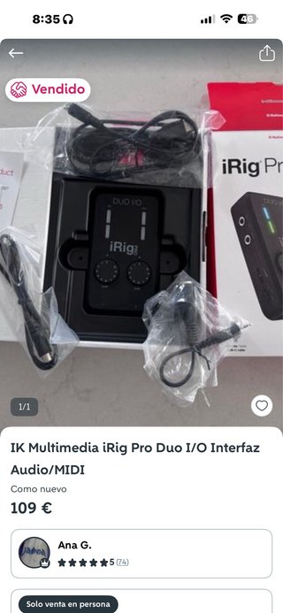 IK Multimedia iRig Pro Duo I/O Interfaz Audio/Midi