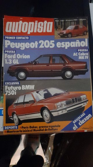 Revista Autopista año 1984