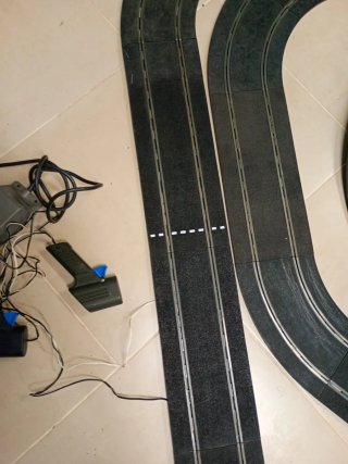 Circuito Scalextric Grande Pista Negra Antigua
