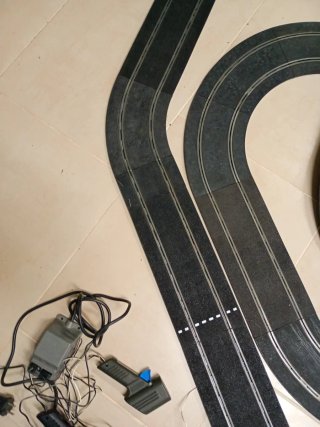 Circuito Scalextric Grande Pista Negra Antigua