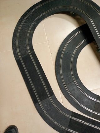 Circuito Scalextric Grande Pista Negra Antigua