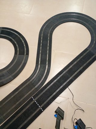 Circuito Scalextric Grande Pista Negra Antigua