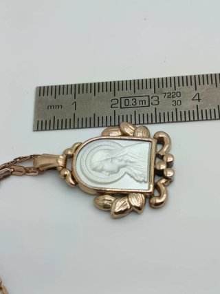 Medalla religiosa plata plaqué oro