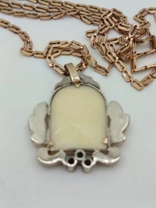 Medalla religiosa plata plaqué oro