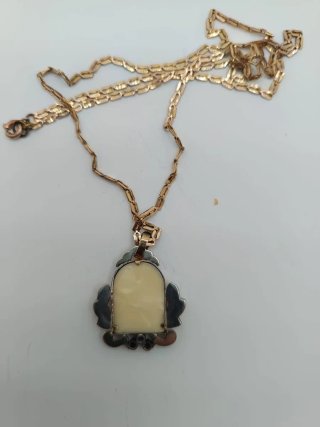 Medalla religiosa plata plaqué oro