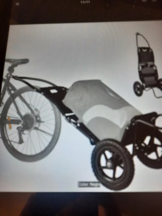Carro de carga para bicicleta negro