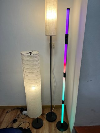 Lote 3 lámparas LED RGB + 2 deco