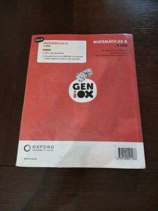 Matemáticas B 4 ESO : Geniox