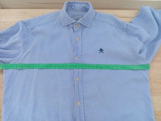 Camisa Scalpers Azul Hombre