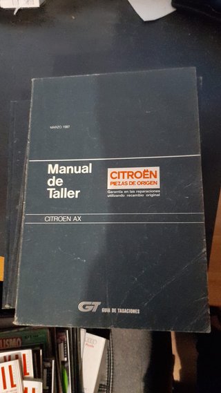 Manual Taller Citroën AX Marzo 1987
