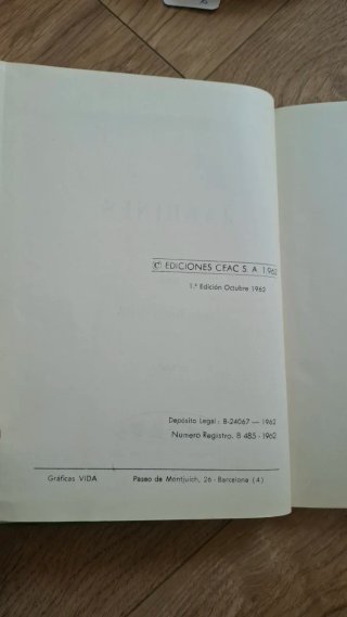 Libro antiguo Jardines, Jose Maria Igoa