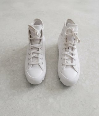 Converse Plataforma Lugged Piel Blancas T 37