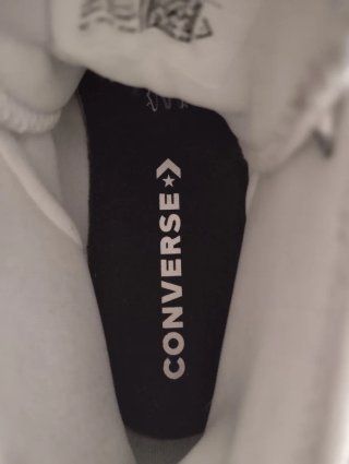 Converse Plataforma Lugged Piel Blancas T 37