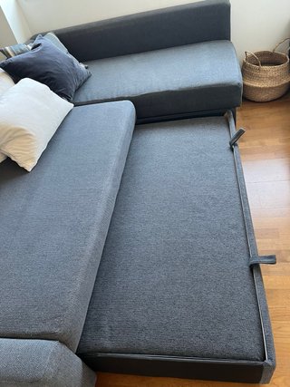 Sofá cama 3 plazas gris ELEGANTE Y CÓMODO