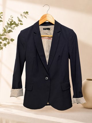 Americana Stradivarius azul Talla M